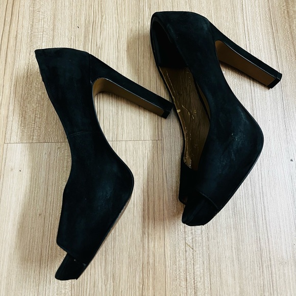 Mango Platform Peep-toe Stilettos Heels - Picture 9 of 10